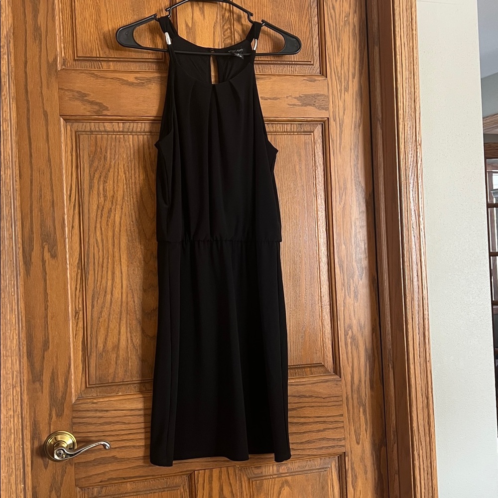 White House Black Market Black Small Midi Dress